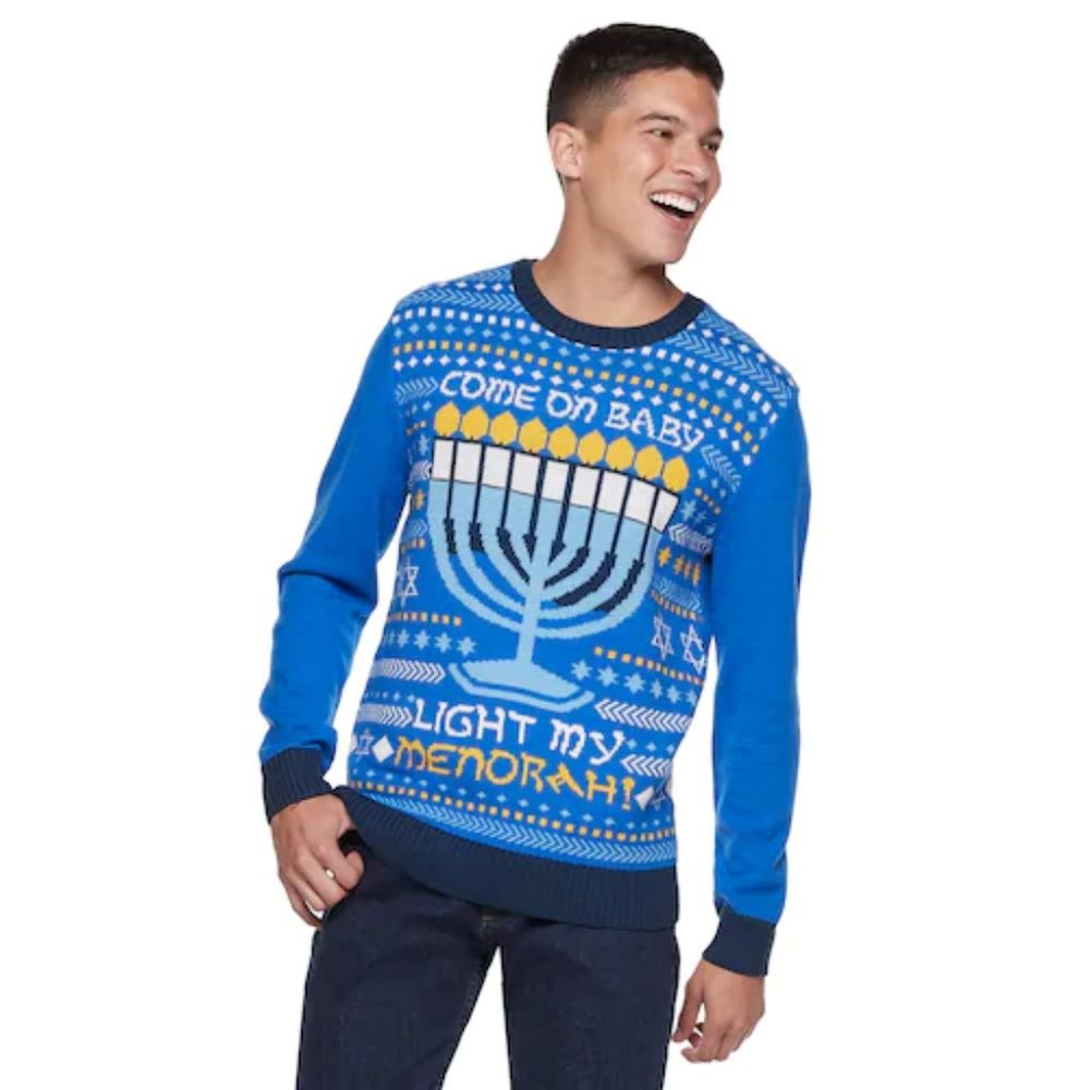 Ugly Christmas Sweater Men's Hanukkah Sweater